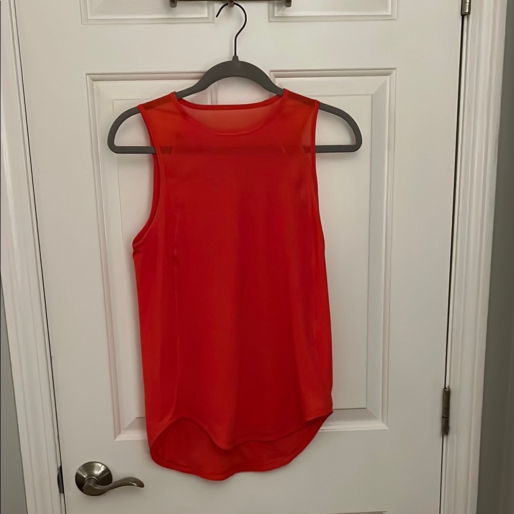 Lululemon Athletica Red/Coral Sculpt Tank Top